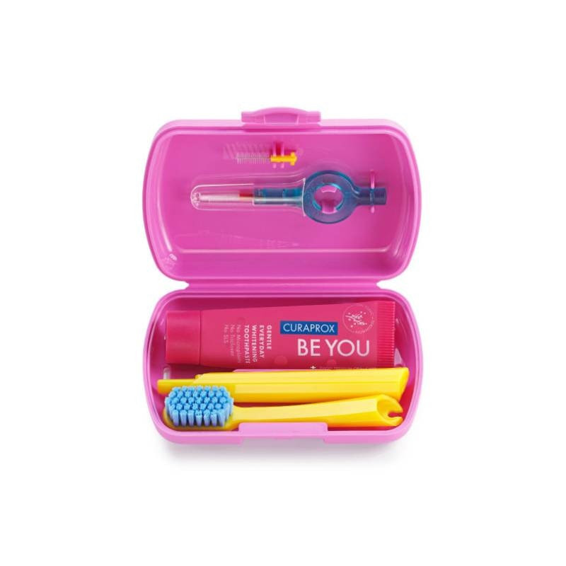 Set de viaje: cepillo CS 5460, pasta Gin Tonic + Caqui y cepillos interdentales