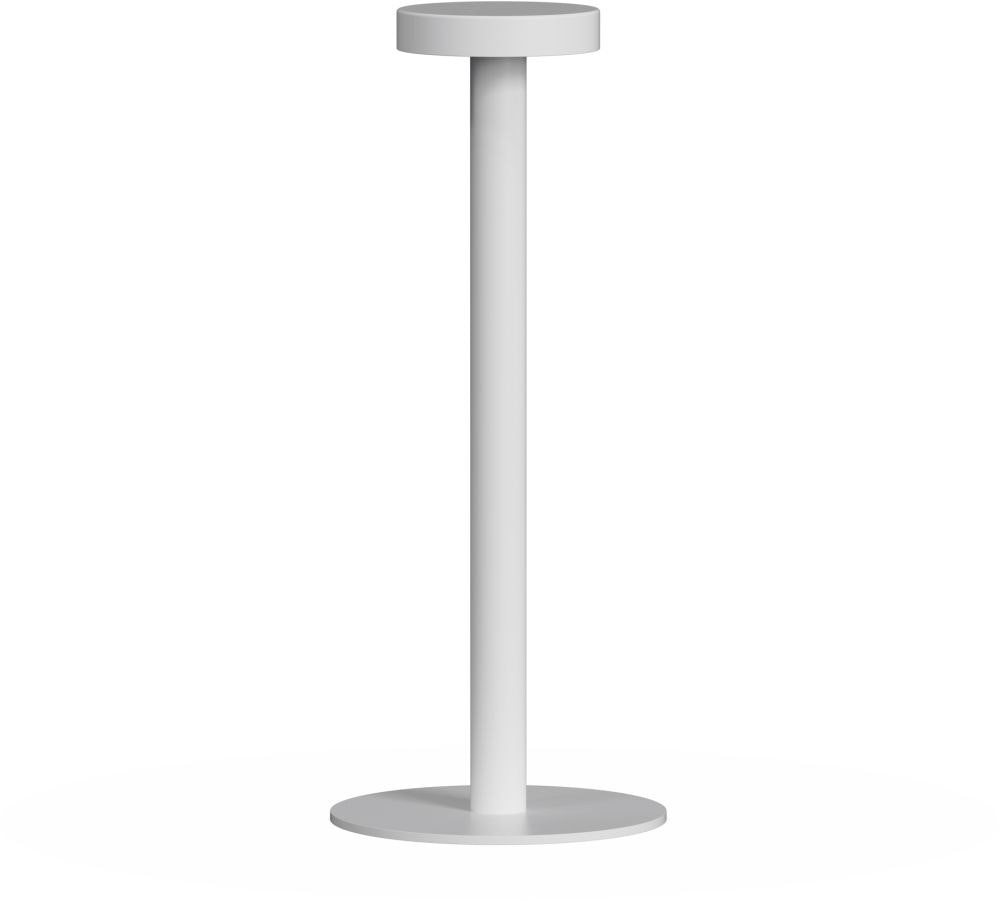 Lámpara de mesa LED táctil aluminio blanco