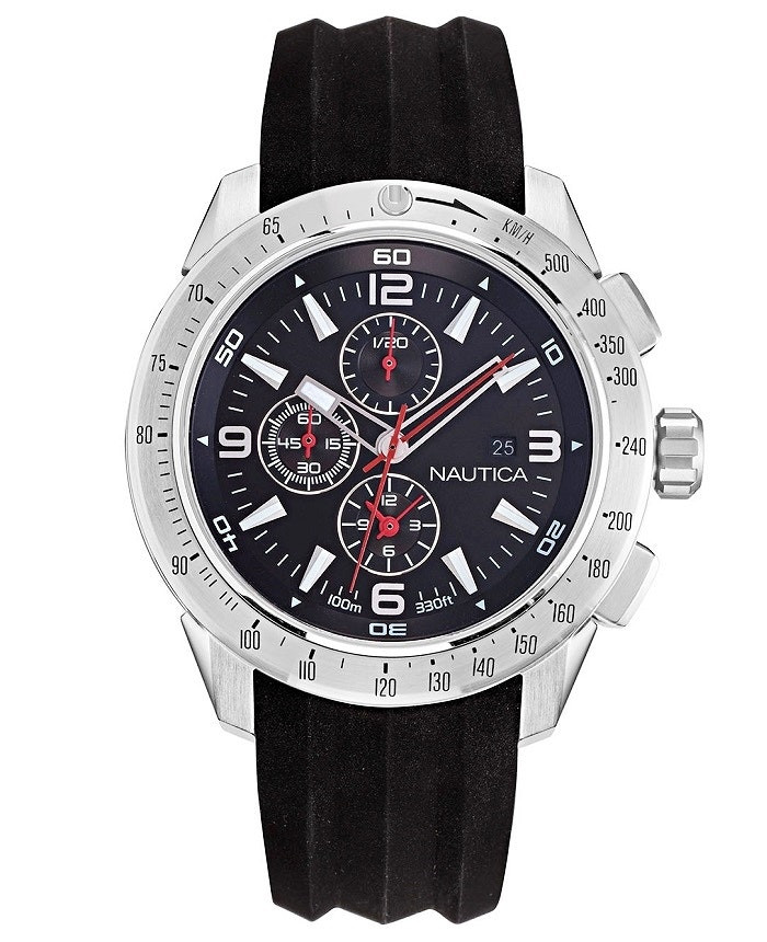 Reloj Long Beach Chrono con caja de acero y correa de silicona