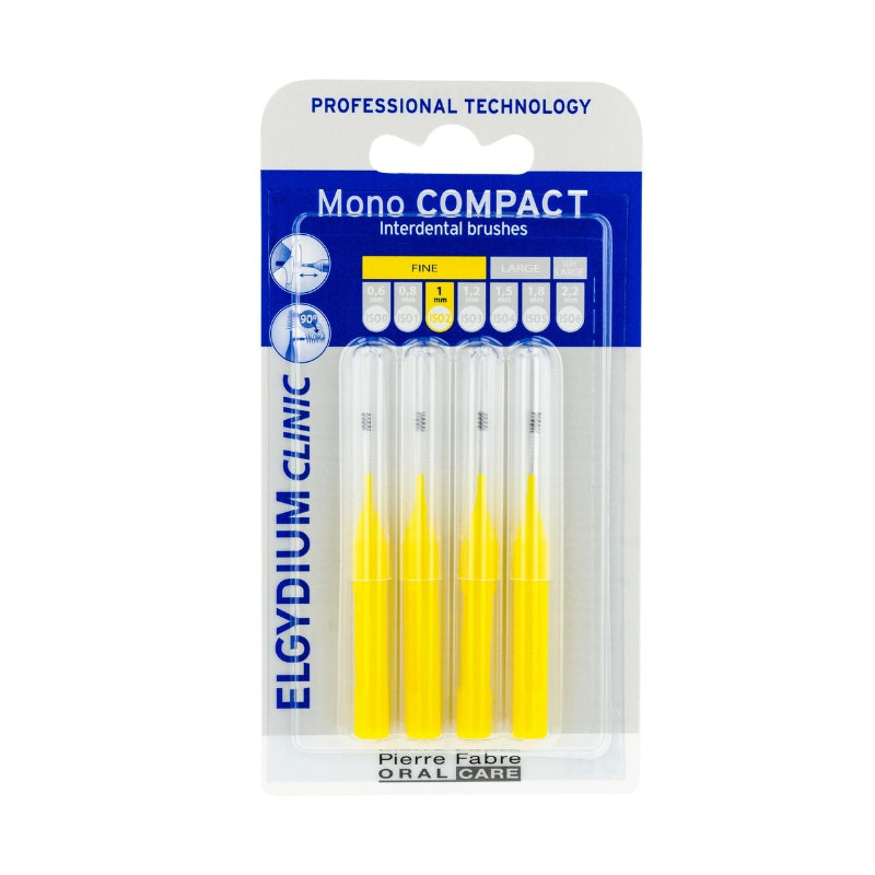 Clinic Mono Compact cepillo interdental ISO 1 amarillo