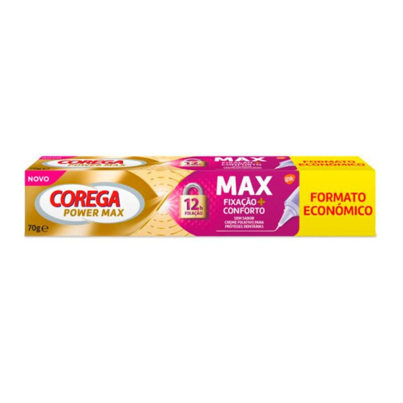 Crema adhesiva para prótesis Power Max Fijación y Confort 70g
