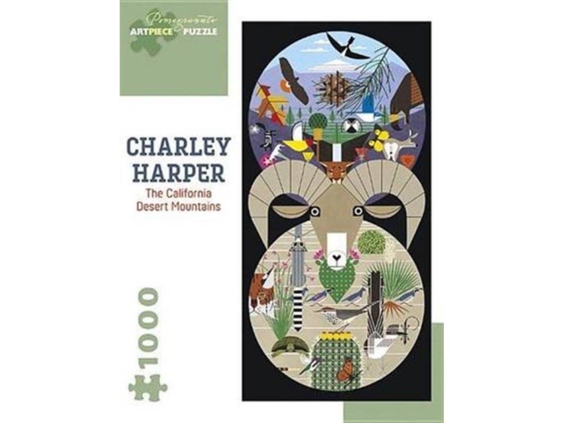 Charley Harper The California Desert Mountains de Created by Pomegranate (Inglés)