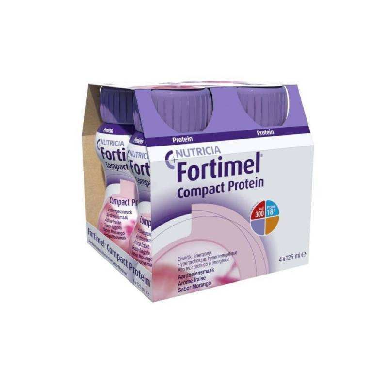 Suplemento proteico listo para consumir sabor fresa 4x125ml