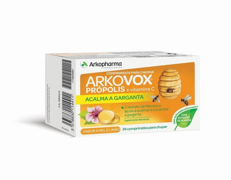 Propolis + Vitamin C tablets honey and lemon