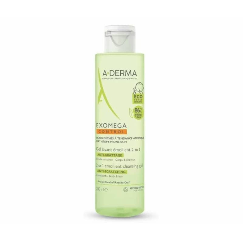 Exomega Control Gel de Baño para Cuerpo y Cabello 200 ml