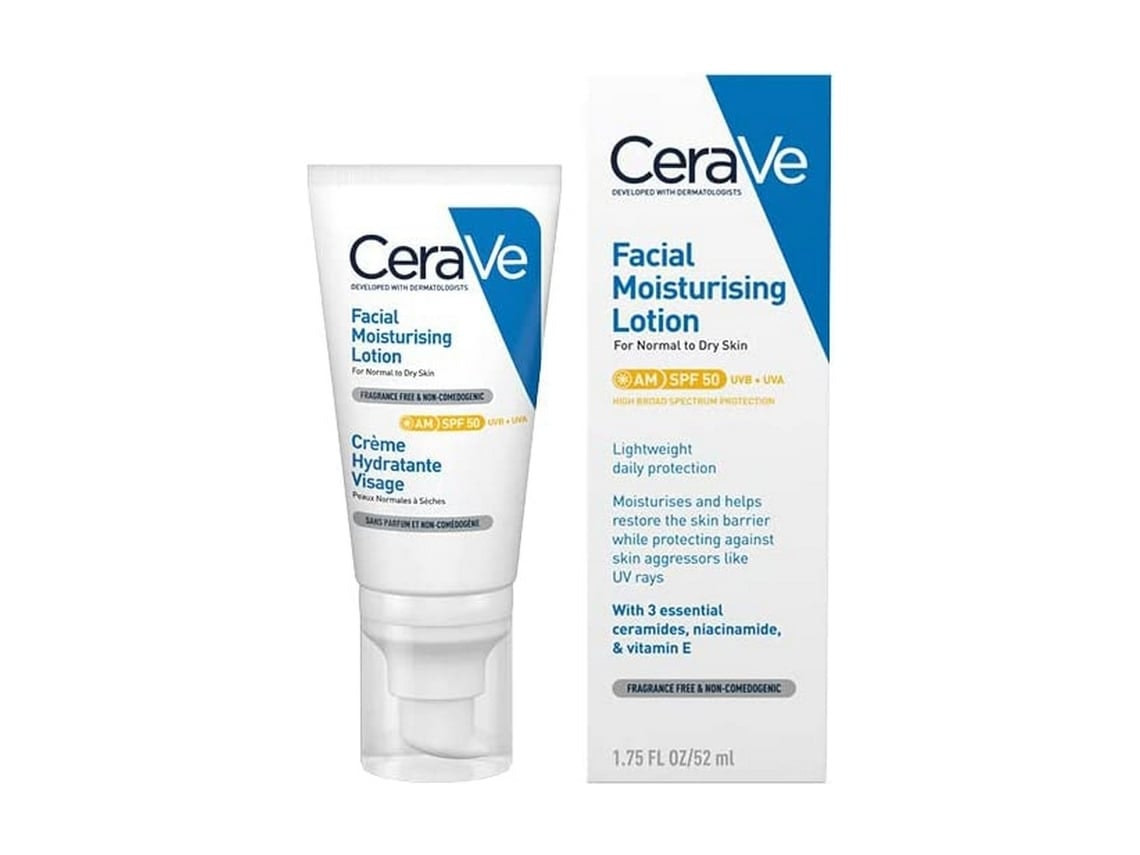 Loção Facial Hidratante Cerave Spf 50 (52 Ml)