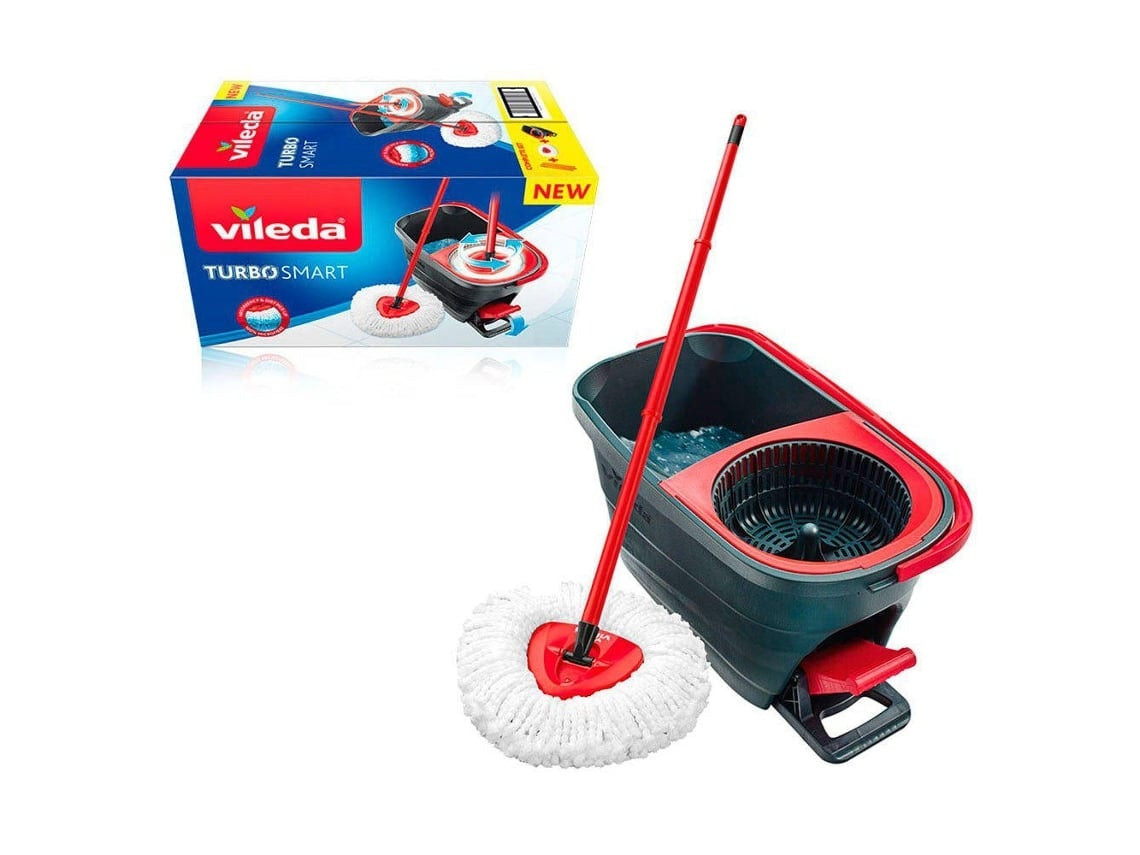Esfregona Turbo Smart con cubo de 5 L y sistema de rotación