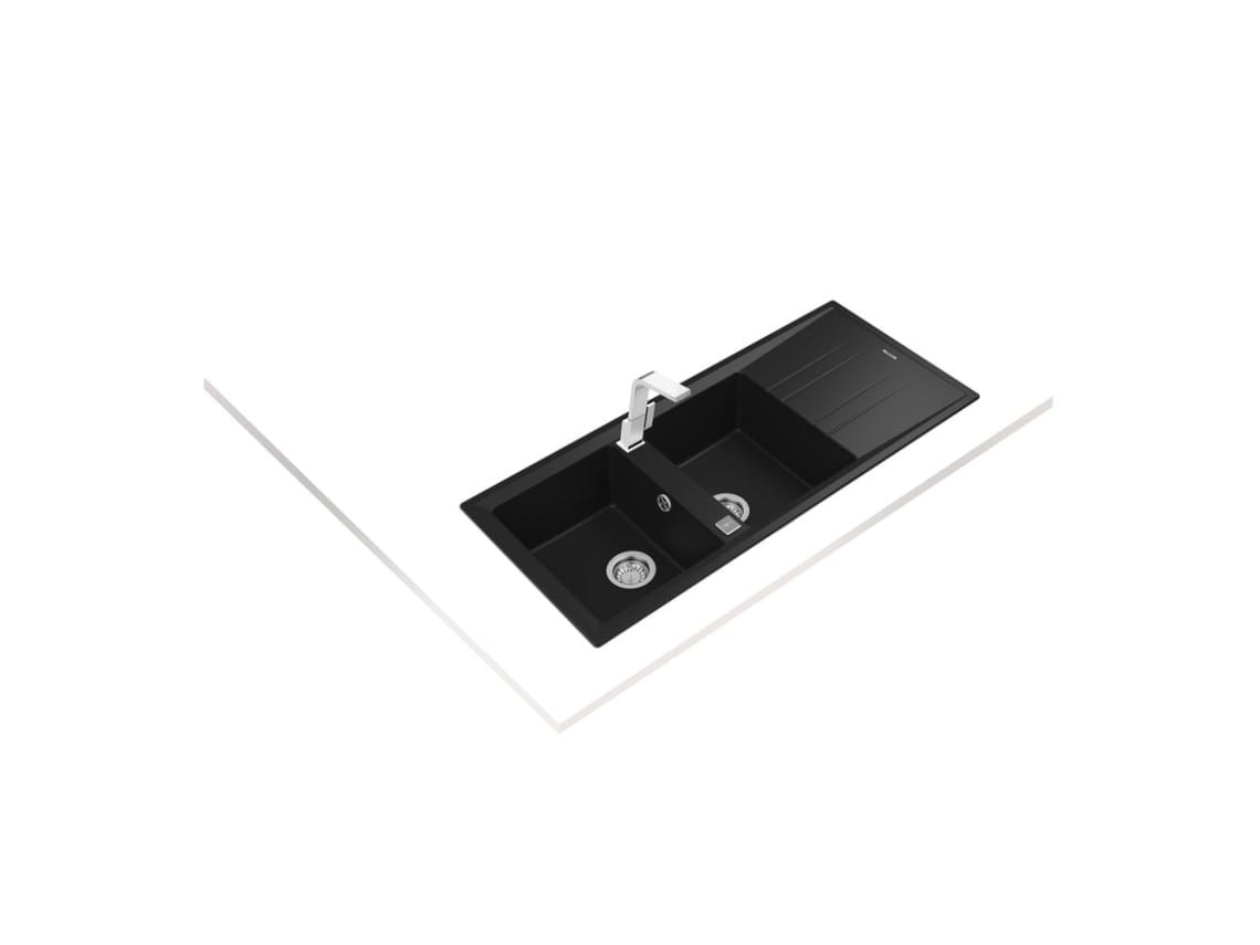 Fregadero Stone 80 con 2 senos y escurridor