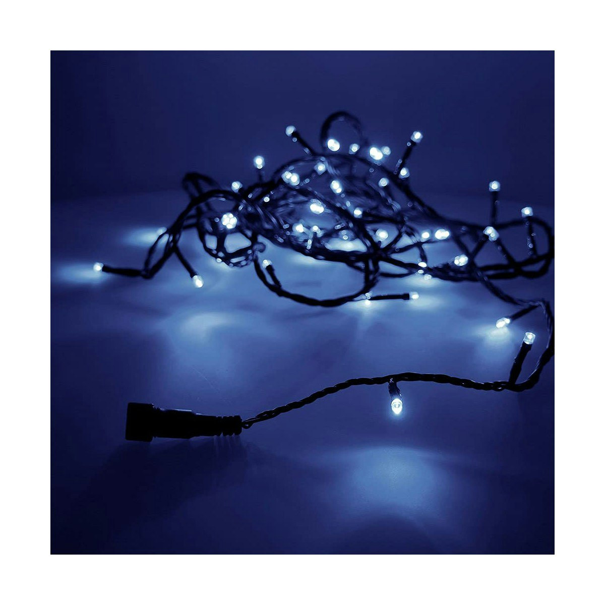 LED light garland 4 m blue