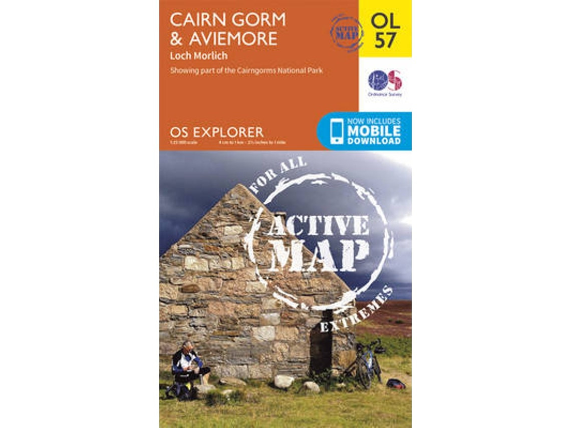 Cairn Gorm y Aviemore de Ordnance Survey (Inglés)