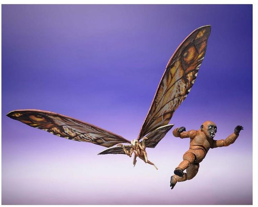 Figuras S.H. MonsterArts Suko y Mothra - Godzilla vs Kong: The New Empire - 2 bases incluidas