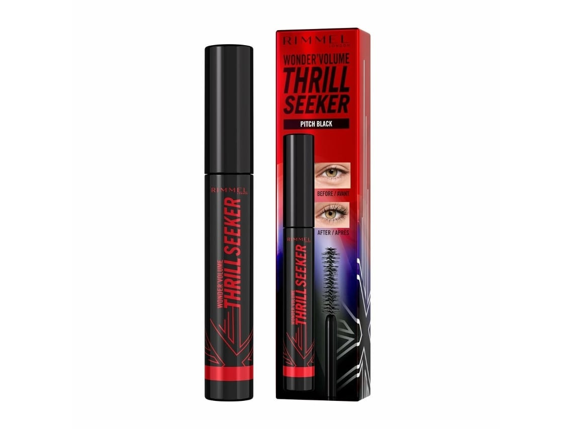 Rímel RIMMEL LONDON Volume Thrill Seeker Nº 004 Pitch Black 8 Ml