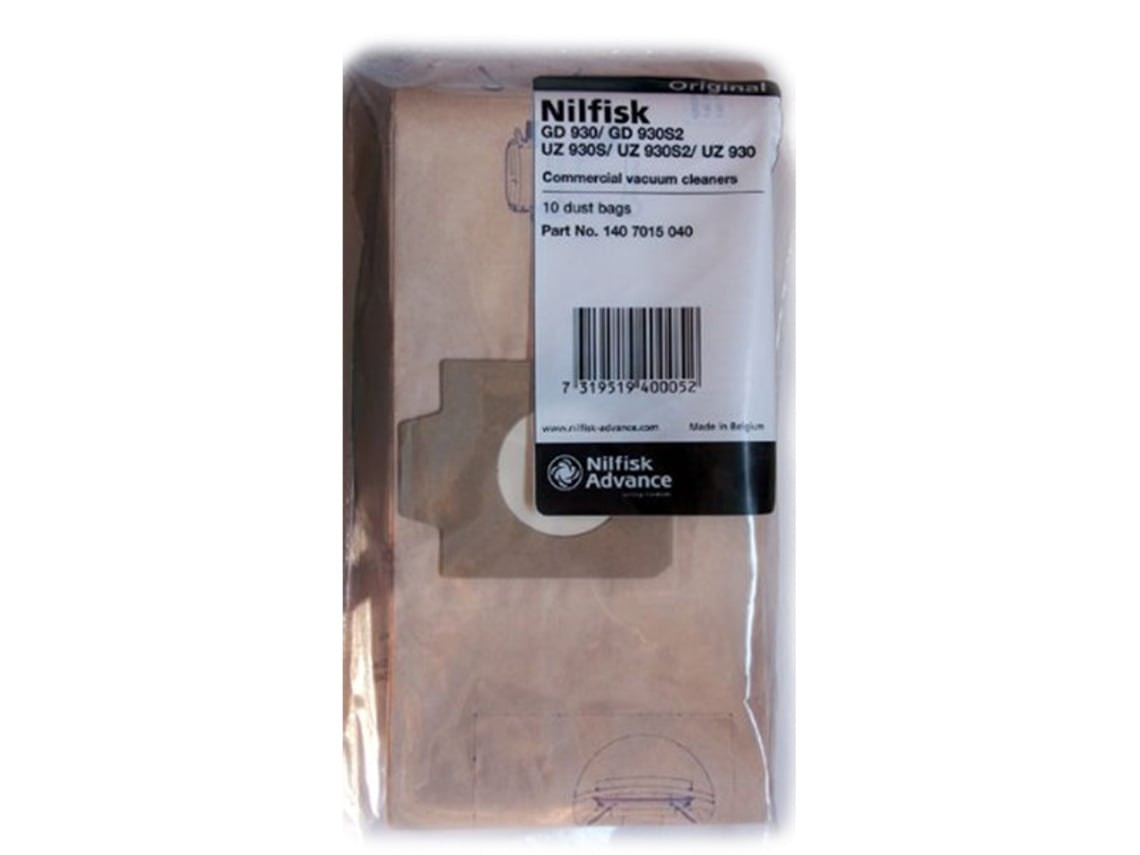 Pack de 10 bolsas de papel para aspiradora