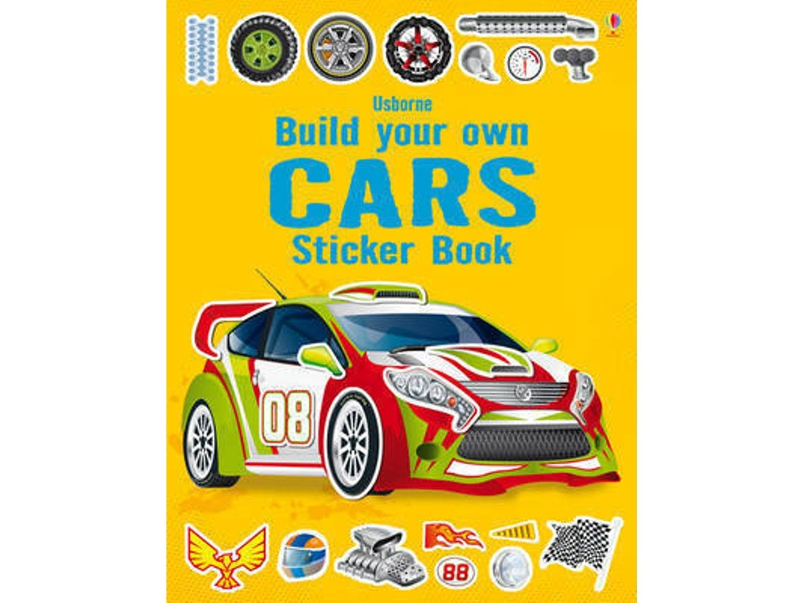 Build Your Own Car Sticker Book de Simon Tudhope (Inglés)