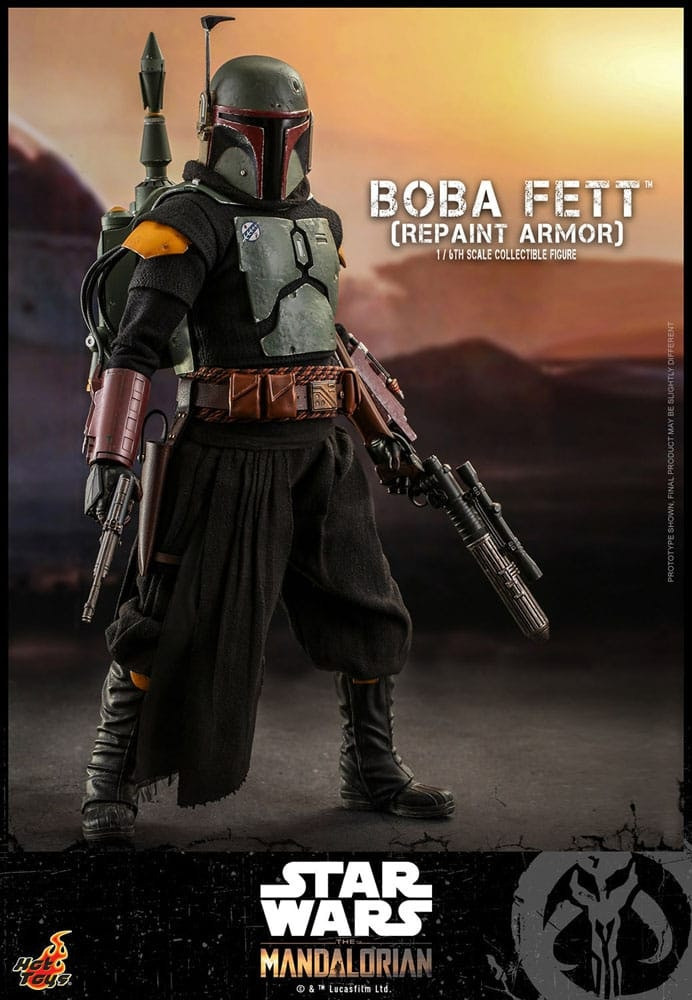 Figura Boba Fett 1/6 - armadura repintada, edición especial, 30 cm