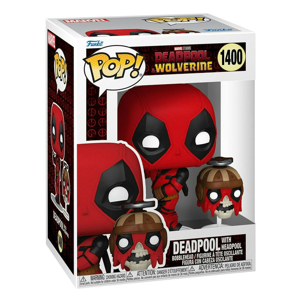 Figura de Vinilo POP Deadpool con Headpool 9 cm