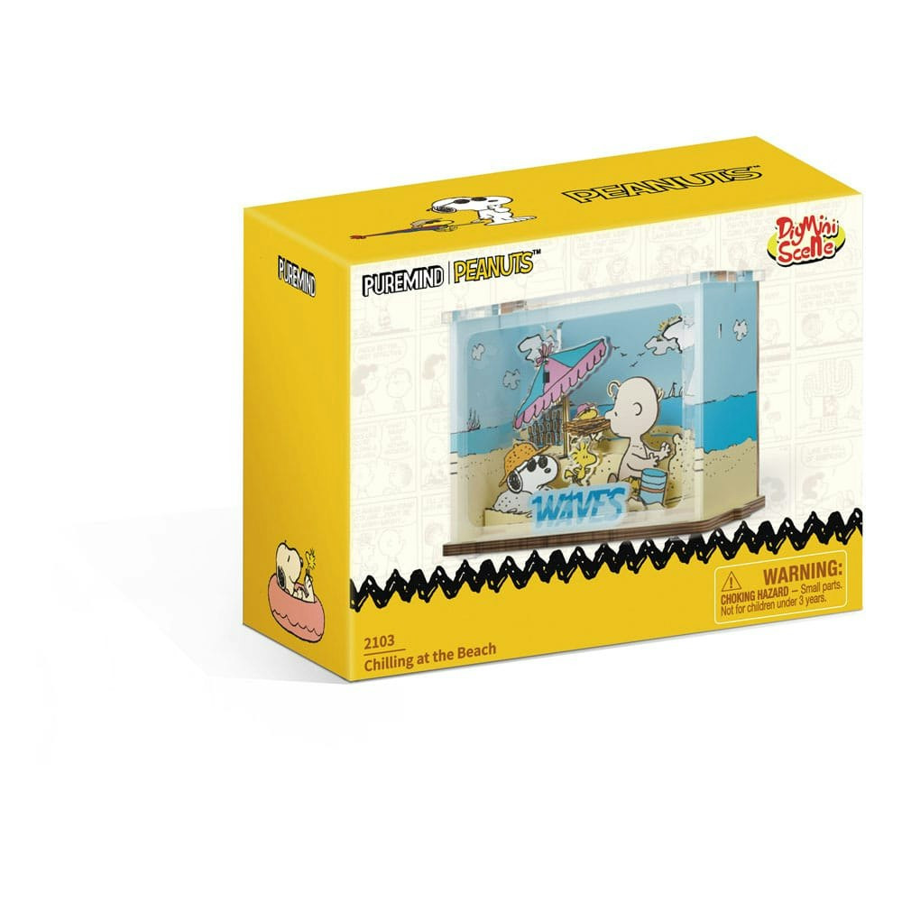 Peanuts Construcción DIY Mini Escena — Chilling at the Beach