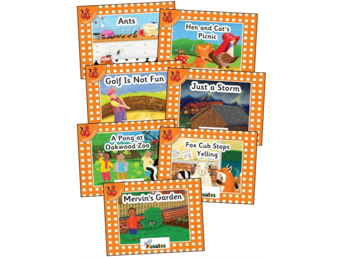 Jolly Phonics Orange Level Readers de Louise Van-Pottelsberghe (Inglés)
