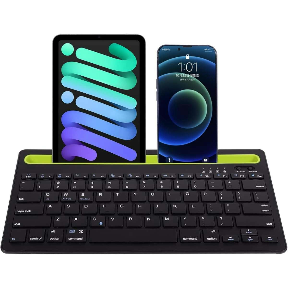 Teclado inalámbrico recargable KLACK Bluetooth dos canales