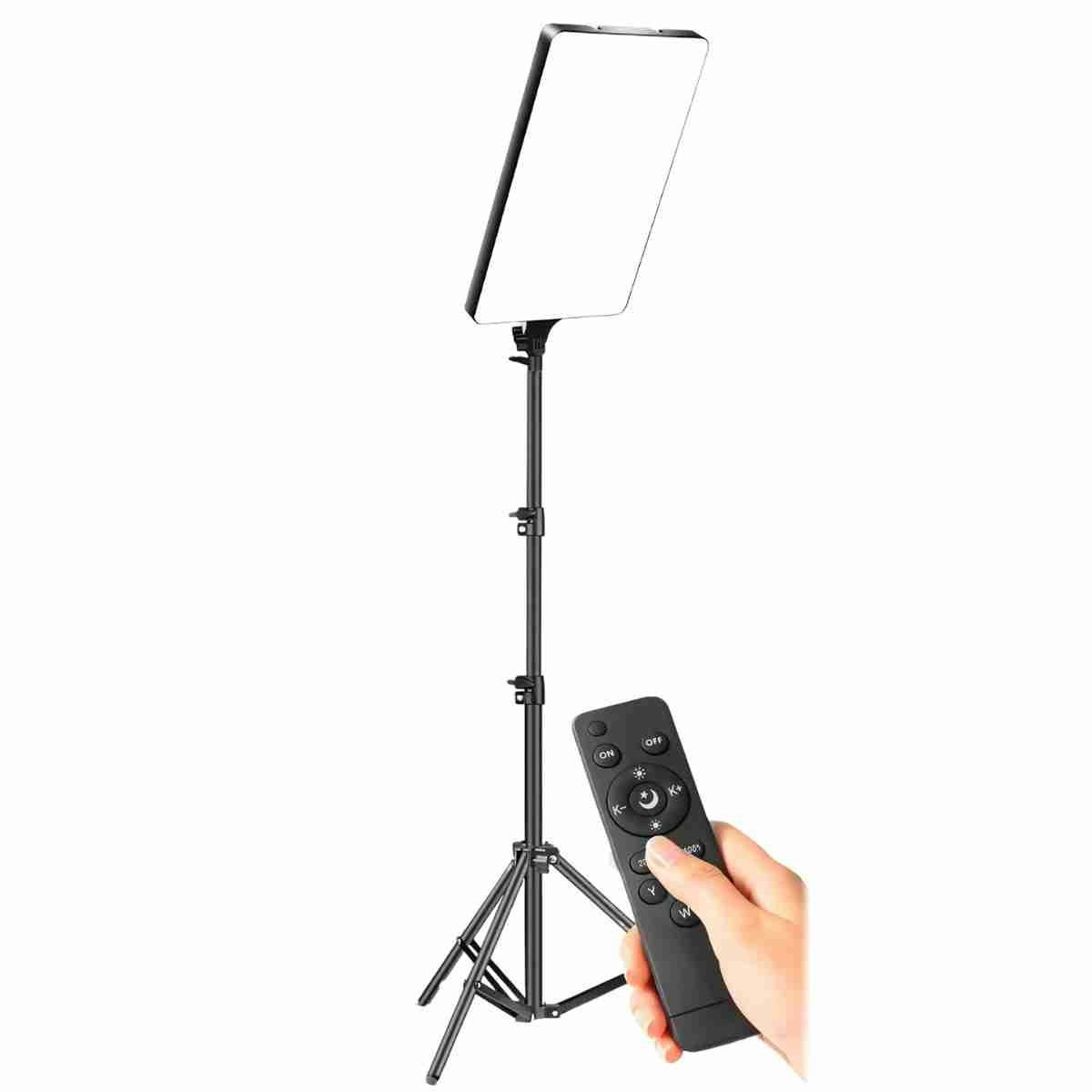 Luz de relleno Klack para fotografía y vídeo de 19"con mando y trípode de 2.1m -  mejora la calidad