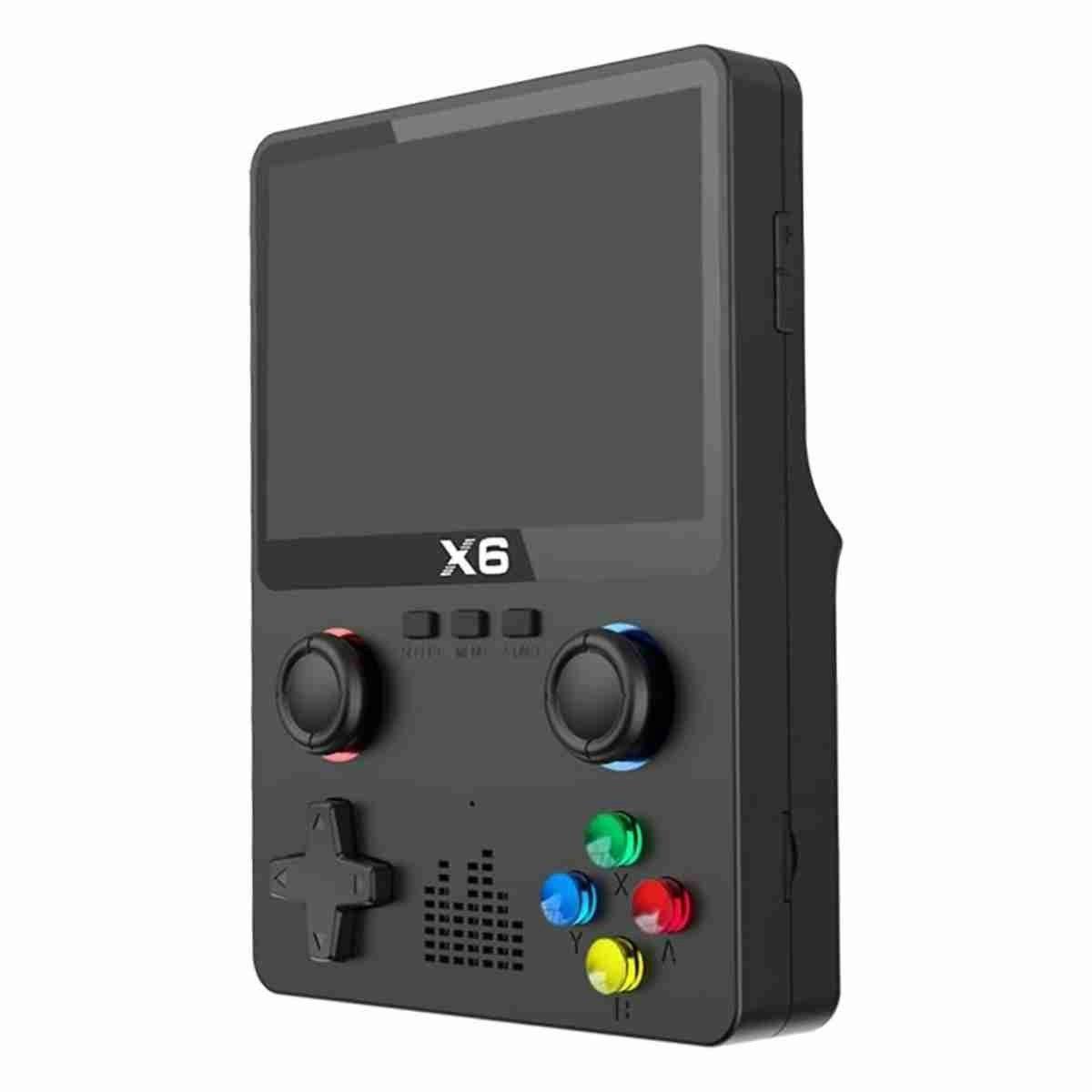 Consola portátil X6 32-bit con más de 10.000 juegos y pantalla IPS 3,5"