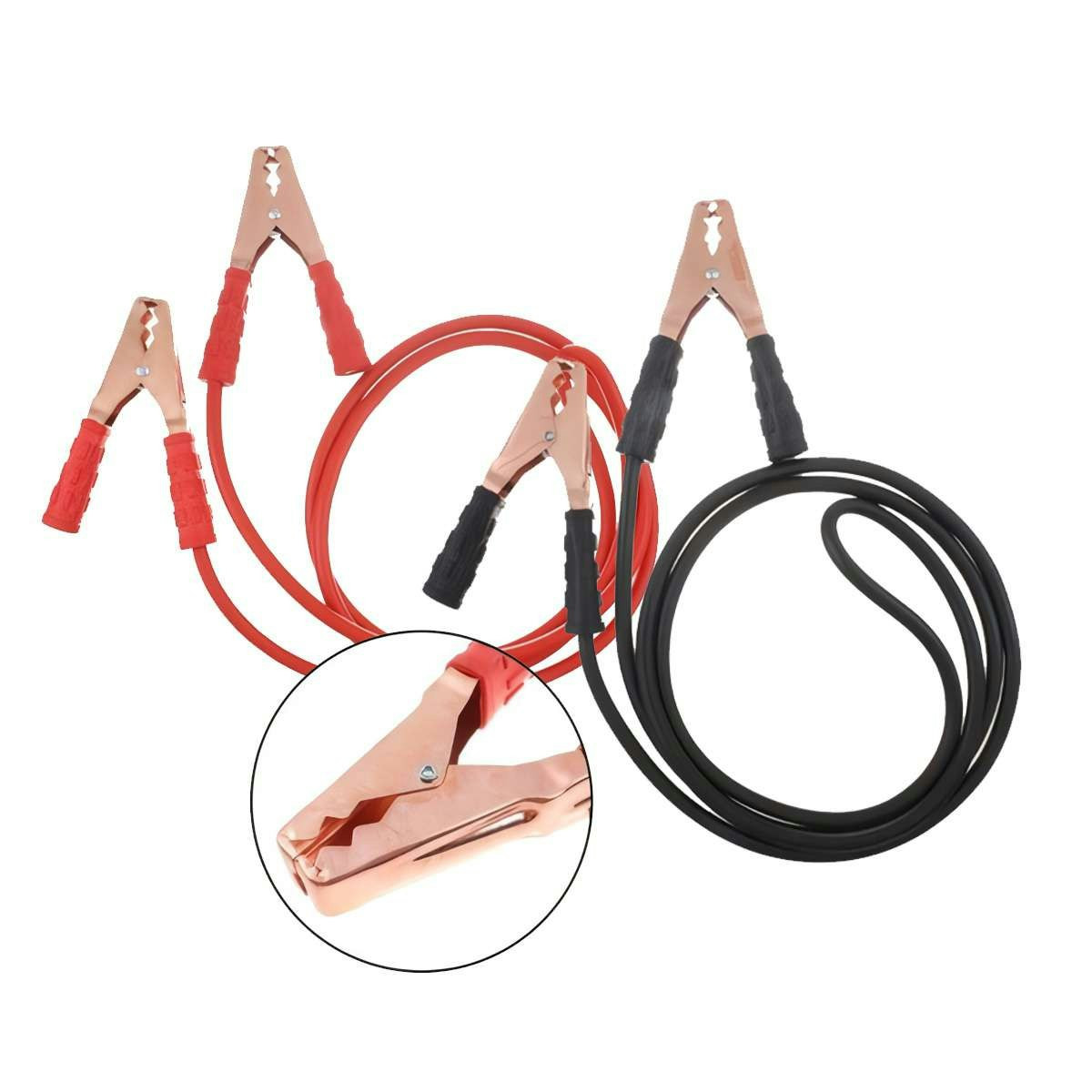 Pinzas de batería KLACK 500 AMP con cable 2,5 m y mordazas reforzadas