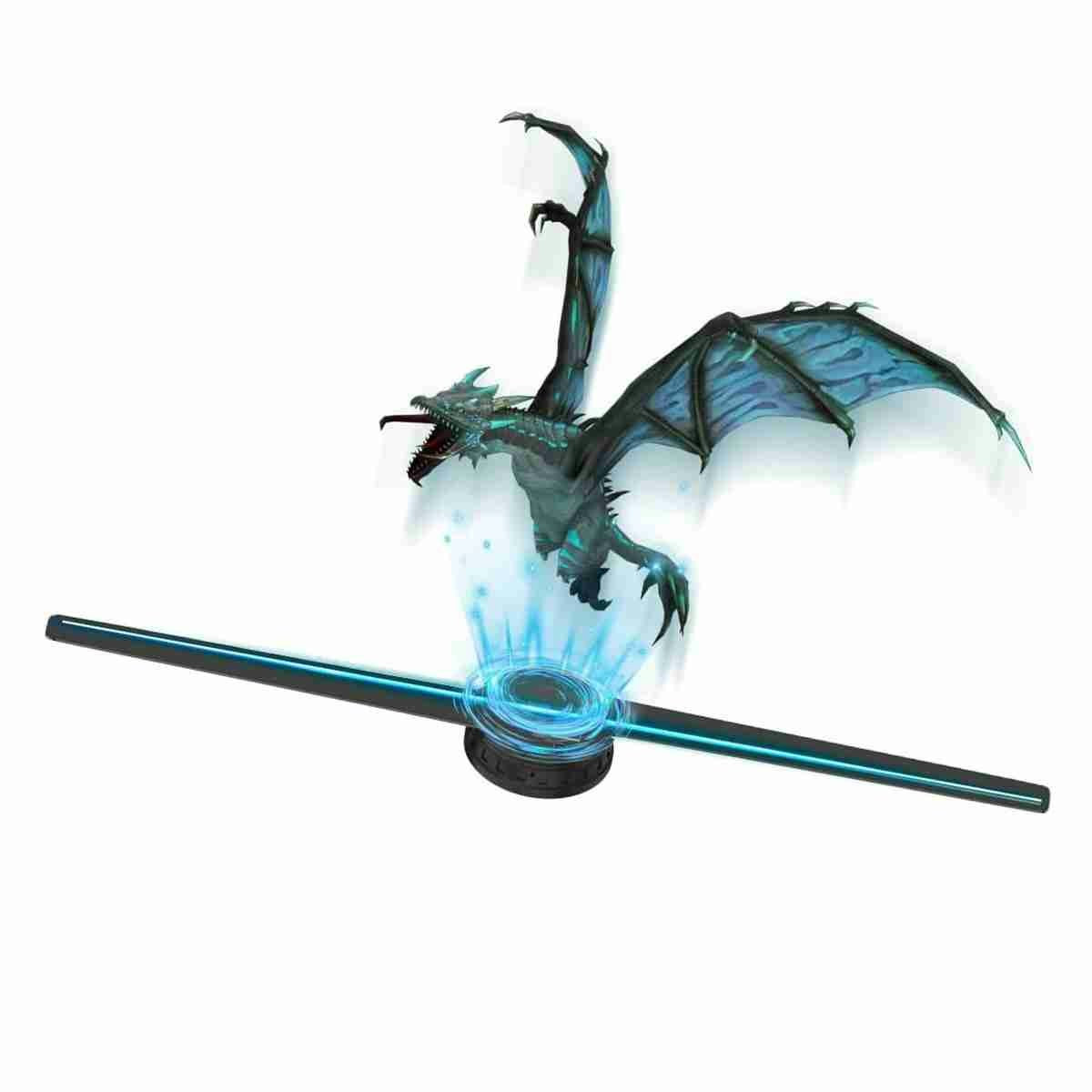 Proyector ventilador Klack de hologramas 3D de 42cm WiFi con 224 luces LED para Casa ó publicidad en tiendas -  fiestas ó bares