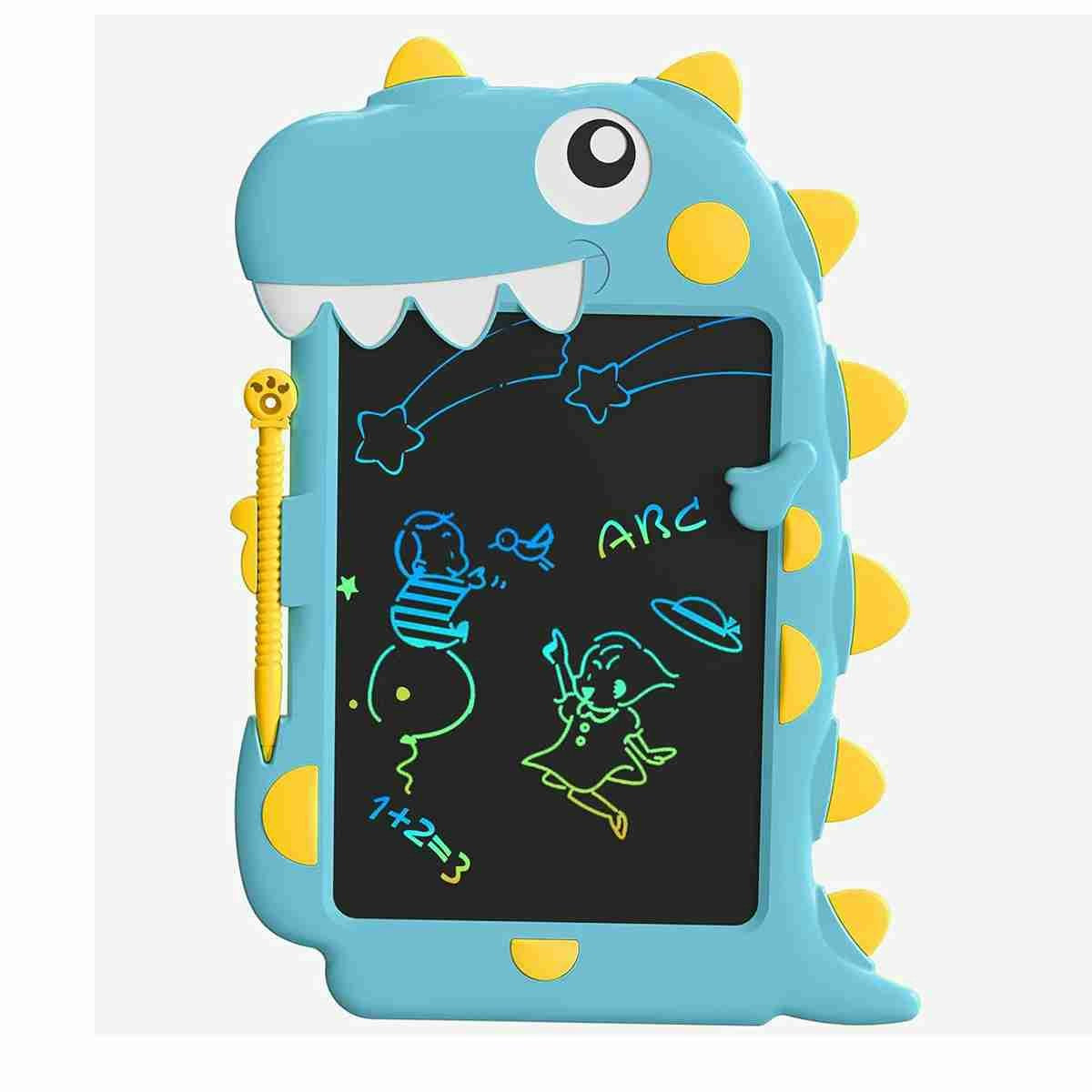 Tableta LCD borrable para escribir y dibujar con forma de dinosaurio