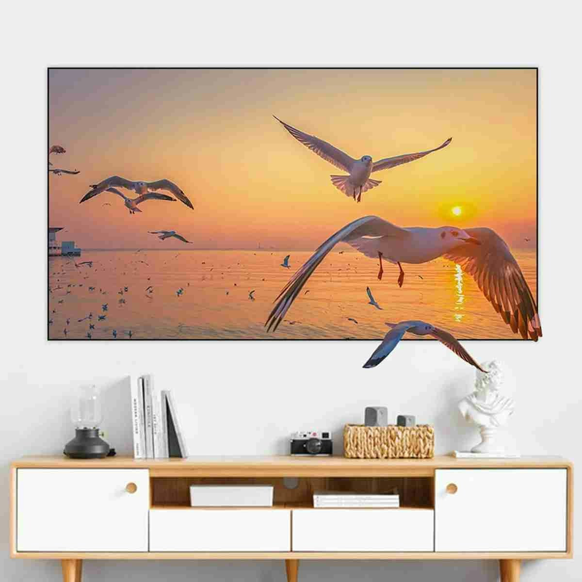 KLACK projection screen 16:9 155x90 cm high-gain reflective
