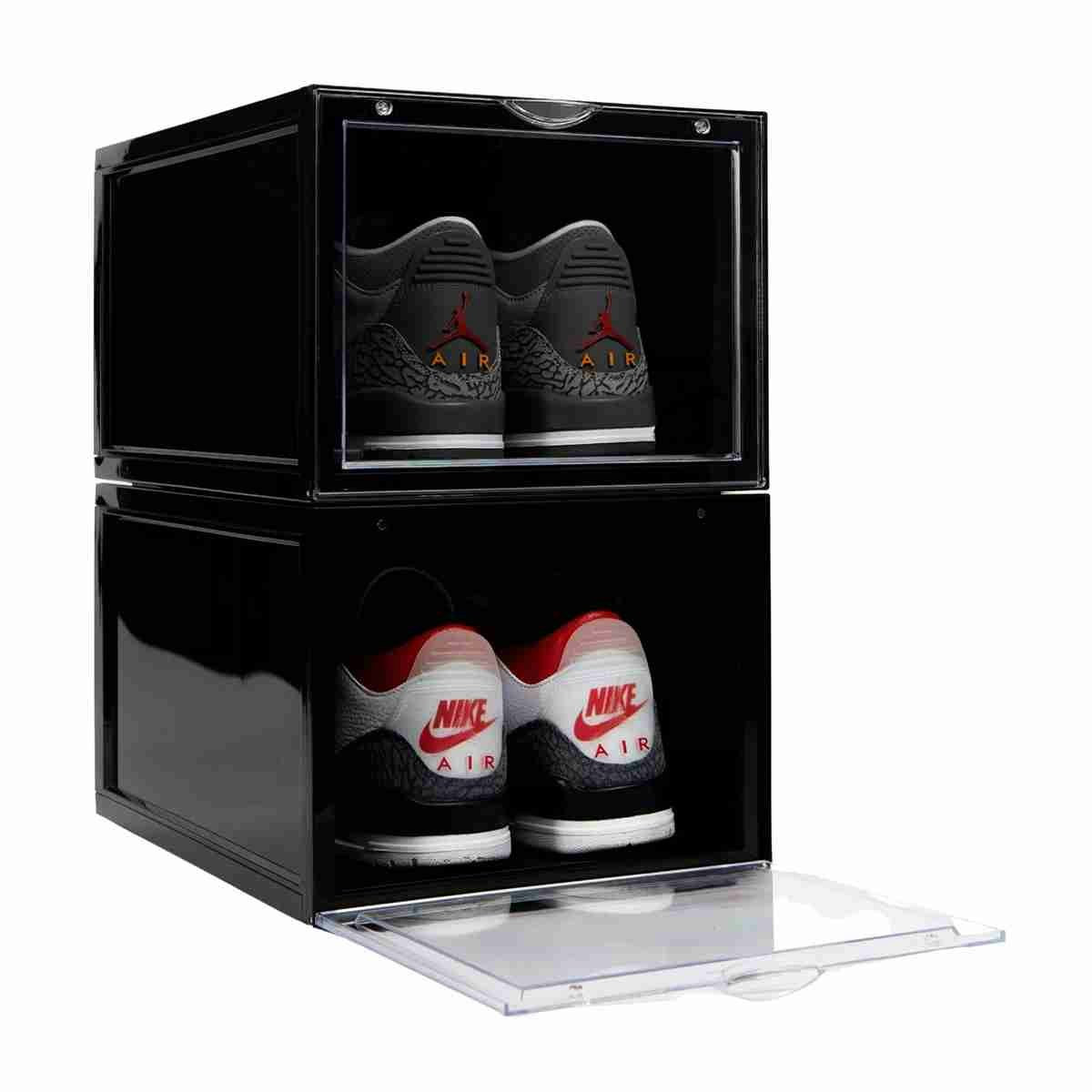 Organizador apilable Pongotodo negro pack de 4