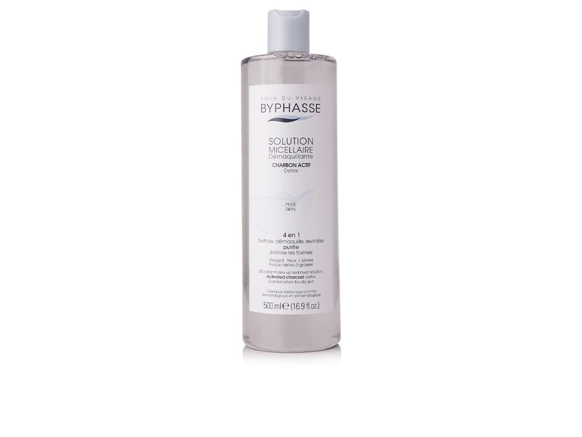 Água Micelar Desmaquilhante Byphasse Carvão Ativo (500 Ml)