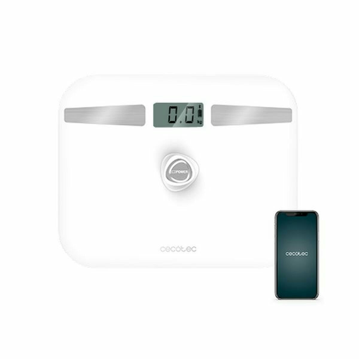 Digital bathroom scale Ecopower 10200 LCD Bluetooth 180kg white