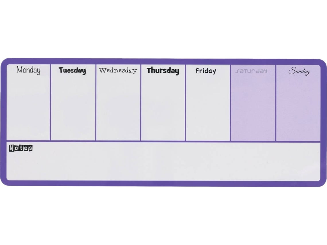 NOBO magnetic weekly organiser 14 x 16 cm