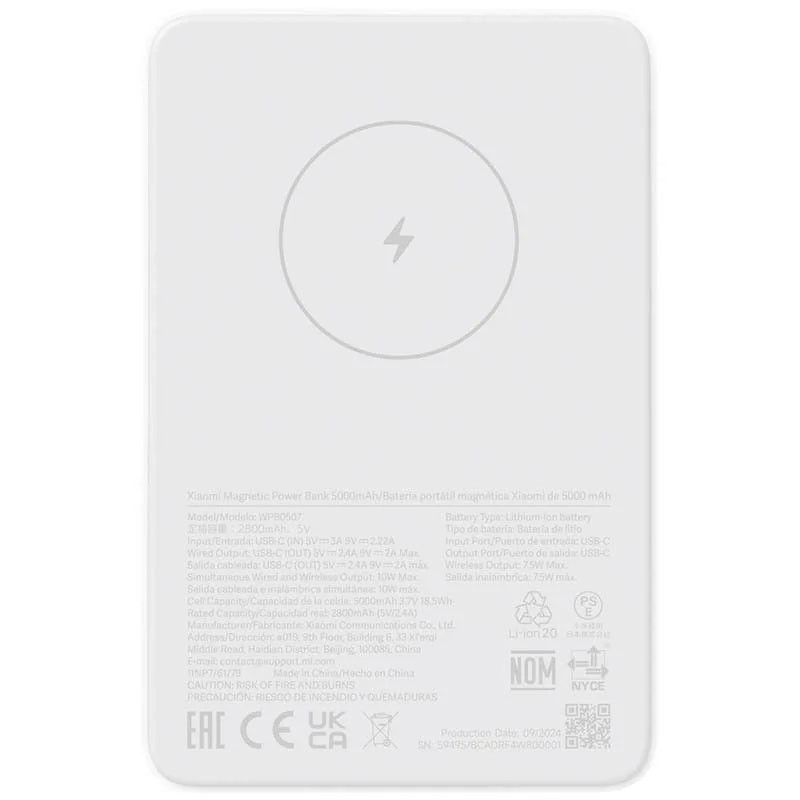 Powerbank Xiaomi Magnetic 5000mAh 18W Fast Charge