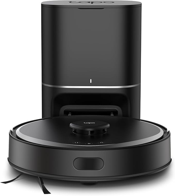 Aspirador Robô TP-Link Tapo RV30 Max Plus – 5300Pa, Mopa, Filtro HEPA, Estação Automática e Wi-Fi Preto