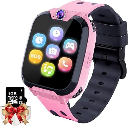 Moweallarge Smartwatch de Crianças – Rosa