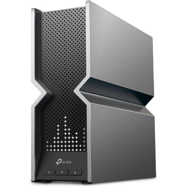 TP-Link Archer BE800 — Router Wi-Fi 7 Tri-Banda BE19000, 2× Portas 10G, Ecrã LED, 8 Antenas Internas, VPN, QoS, EasyMesh