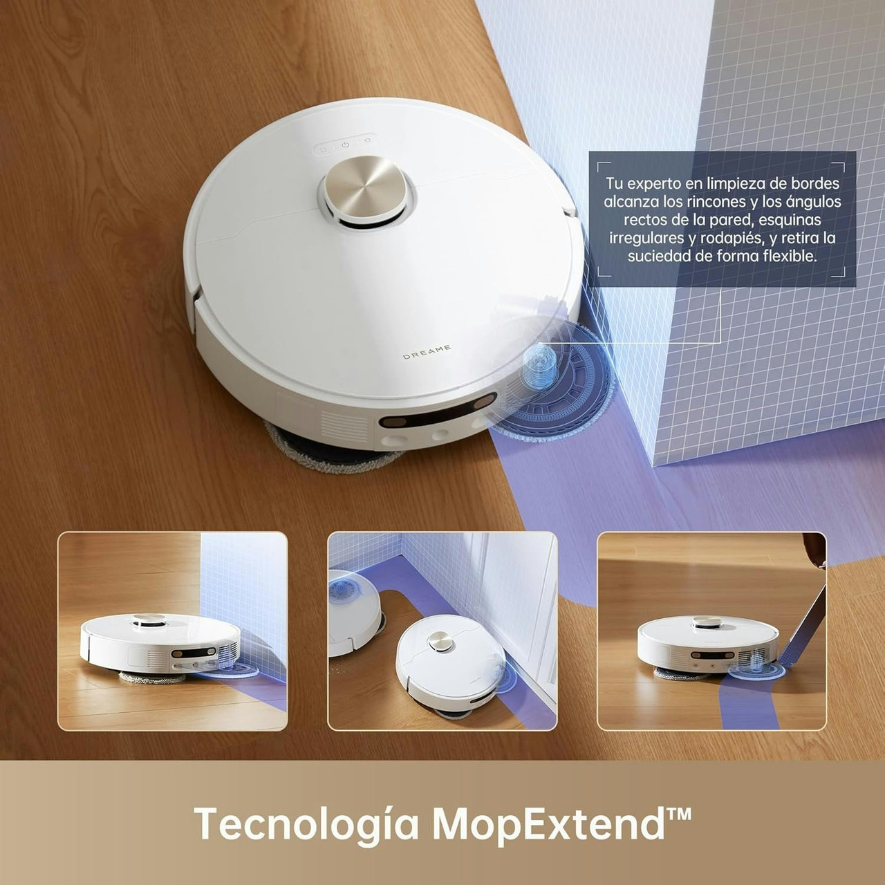 Dreame L10S Pro Ultra Heat Robot Aspirador e Mopa com Base de Auto-Esvaziamento Branco