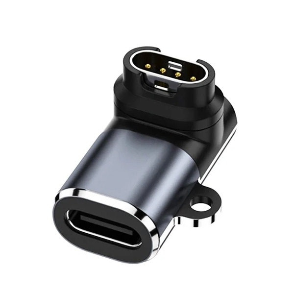 Adaptador Type-C fêmea para conector Garmin macho - carregamento e dados