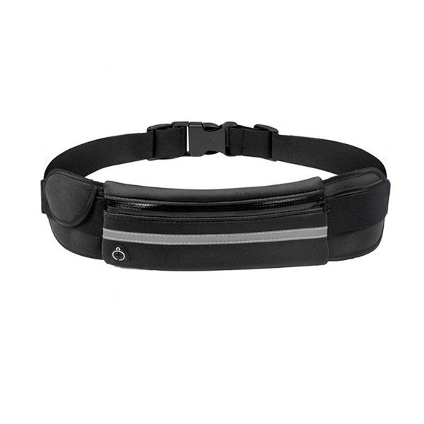 Sports waist bag with bottle and earbud holder