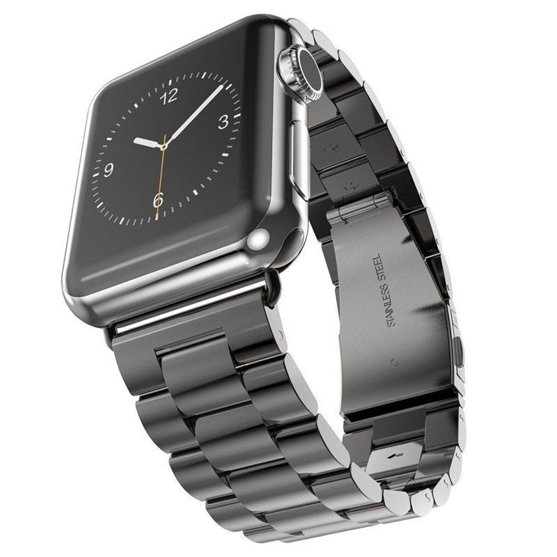 Stainless Lux steel band for Apple Watch Series 4 - Black