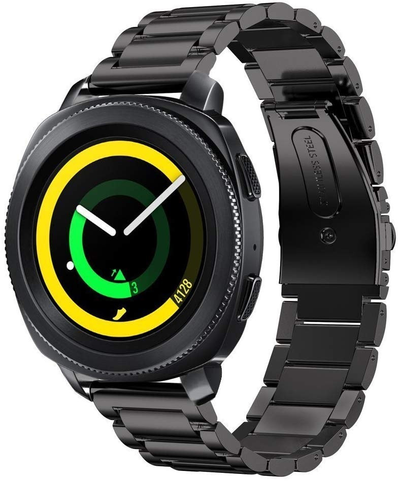 Stainless steel strap compatible with Realme Watch 2 Pro - Black