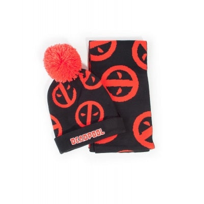 Cojunto Cachecol + Gorro Deadpool - Symbol