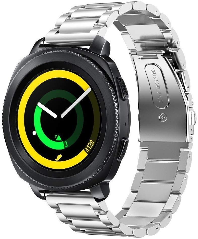 Correa de acero inoxidable compatible Samsung Gear S3 y Galaxy Watch 46mm
