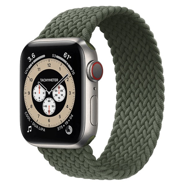Correa de nylon trenzada compatible Apple Watch 45mm