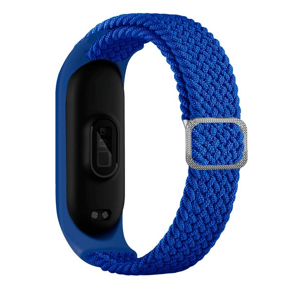 Correa trenzada de nylon con hebilla ajustable para Mi Band 3