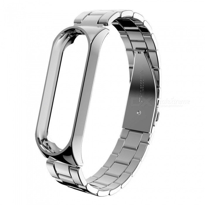 Correa de acero inoxidable para Mi Band 4 - Gris