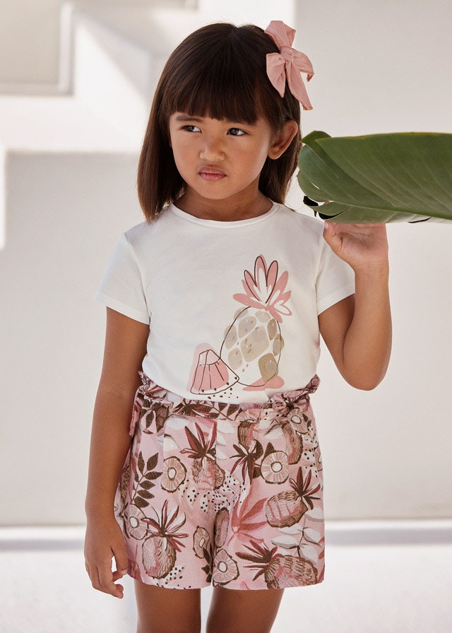 Tropical print shorts