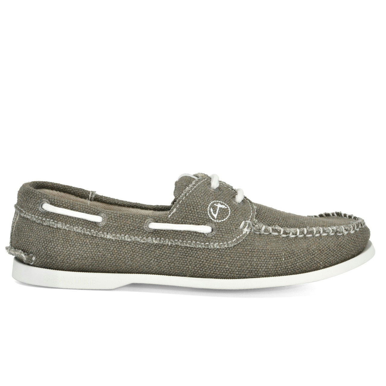 Zapatos náuticos en cáñamo y algodón orgánico con suela de goma natural