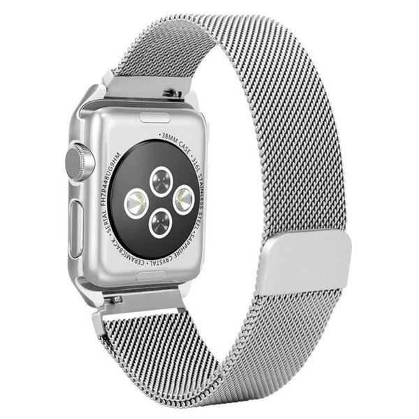 Milanese Loop magnetic clasp band compatible with Apple Watch Series SE